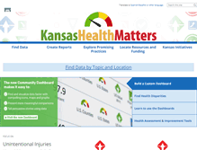 Tablet Screenshot of kansashealthmatters.org